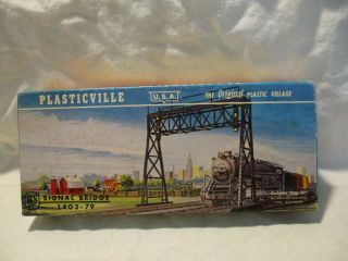 Vintage Plasticville Usa Signal Bridge O & S Scale