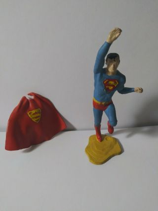 Vintage 3 Inch Superman Figure - 1966 Ideal Justice League Playset - Rare