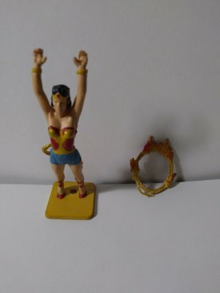 Vintage 3 Inch Wonder Woman Figure - 1966 Ideal Justice League Playset - Rare