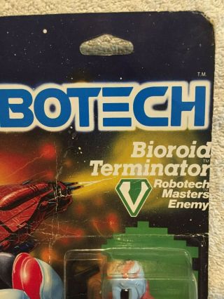 Vintage Robotech Matchbox Bioroid Terminator Carded Action Figure 1980’s 3