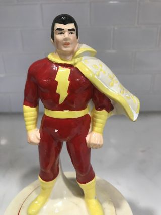 Vintage 1978 DC SHAZAM Ceramic Spinning Music Box Figure Captain Marvel Levi 2