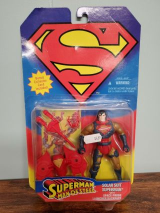 Vintage Superman Man Of Steel Solar Suit 1995 Kenner