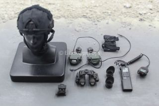 1/6 Scale Toy Special Duties Unit (sdu) - Black Helmet W/nvg Set