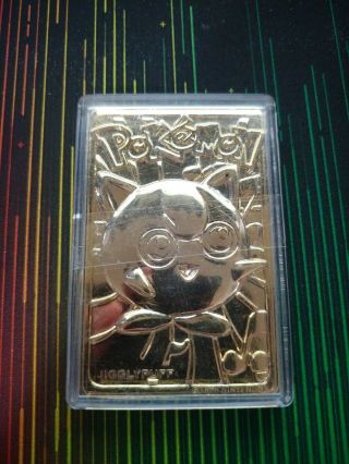 Pokemon Gold Jigglypuff Card 1999 In Case Burger King Nintendo