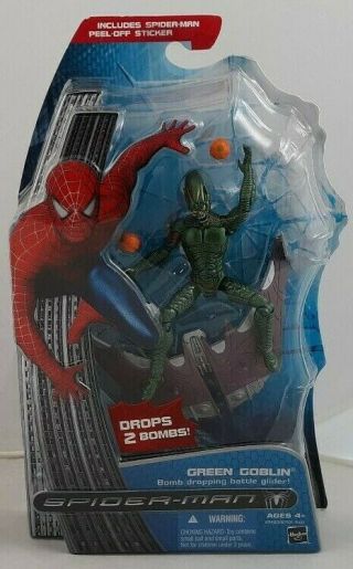 Green Goblin Bomb Dropping Battle Glider Action Figure Spider - Man Marvel Hasbro