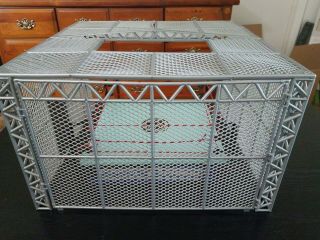 Wwe / Wwf Hell In A Cell Action Figure Wrestling Cage Ring 20x20 Mattel W/ Ring