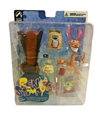 Palisades Toys Nickelodeon Ren And Stimpy Ren Hoek Action Figure 2004