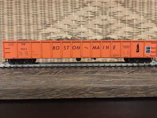 Ho Train B&m Boston & Maine 9023 50’ Steel Gondola With Scrap Load