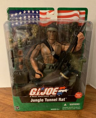 2003 Hasbro 12 " Gi Joe Vietnam Jungle Tunnel Rat -,
