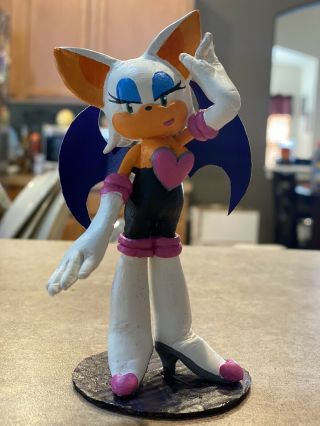 Sonic X Rouge The Bat 5 " Custom Clay Action Figure Set Toy Island Rare