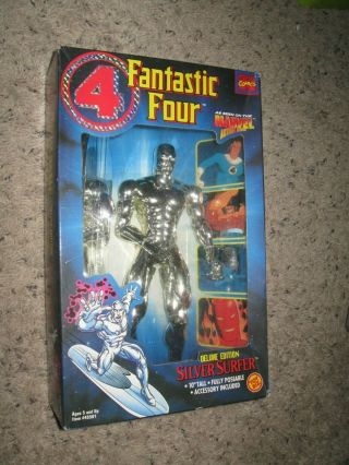 Silver Surfer 12 " Action Figure Toy Biz 1994 Box Fantastic Four Animated