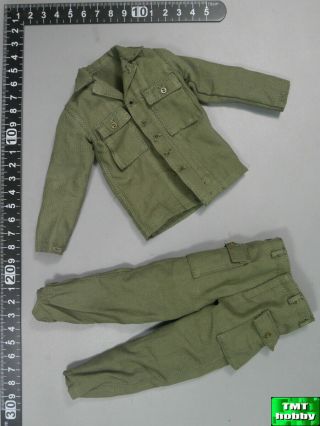 1:6 Scale Did A80140 Wwii 2nd Ranger Private Caparzo - Hbt Uniform Set