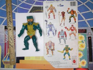 Vintage Masters Of The Universe He - Man Figur,  Mer - Man,  1981 Taiwan,  8 Back Card,  Wow