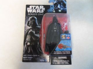 Star Wars: Rogue One - 3.  75 " Figure - Darth Vader W/firing Projectile - Mip
