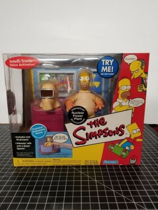 Playmates The Simpsons Nuclear Power Plant Interactive Environment W/radioactive