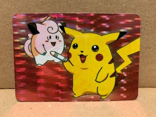 Pokemon Carddass Holo Foil Card/sticker Clefairy Pikachu Haunter Vending Machine