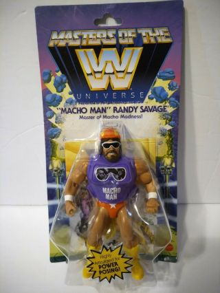 Wwe " Macho Man " Randy Savage Masters Of The Universe Figure Motu -