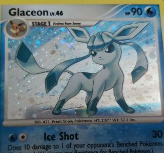 Glaceon 20/100 Majestic Dawn - Holo Rare Pokemon Card - Nm Near