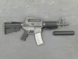 1/6 Scale Toy Rifle - M4 Colt Commando Sbr Rifle W/suppressor (type 2)