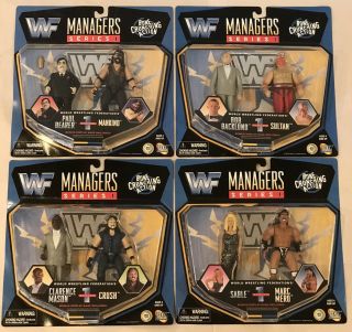 Moc Wwf Jakks Managers Series 1 Complete Set 1997 Mankind Crush Sable Backlund