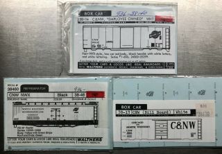 O Scale Decals Walthers Champ Chicago And North Western C&nw