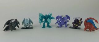 Yu - Gi - Oh Mini Figures Blue Eyes Obelisk King Rex Black Skull Dragon Takahashi S3