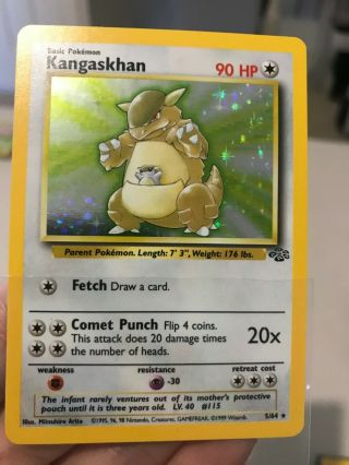 Kangaskhan 5/64 Jungle Set Holo Pokemon Card Wotc