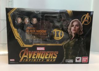 S.  H.  Figuarts 6” Black Widow Infinity War 1/12 Scarlett Johansson Figure