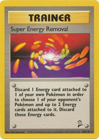Energy Removal Rare Pokemon Card Base - 2 Set Series 108/130
