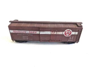 Vintage HO Walthers PRR Merchandise Service Boxcar Built & Weathered 2