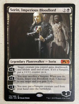 Sorin,  Imperious Bloodlord Mtg Magic Core 2020 M20 Nm Took