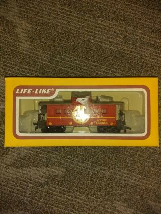 Life - Like 8542 Ho Scale Center Cupola Caboose " A.  T.  &s.  F.  999850 " Ready - To - Run