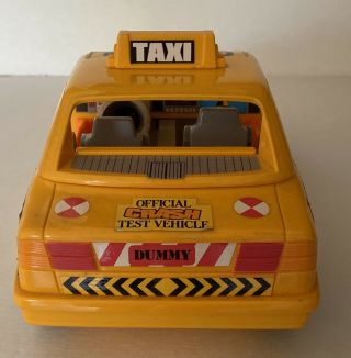 Incredible Crash Dummies by TYCO: Yellow Crash Cab Car 3