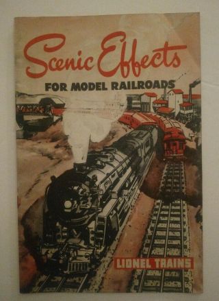 1946 Post War Lionel Trains Scenic Effects For Model Railroads - Booklet