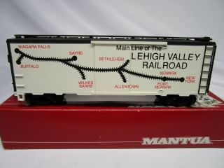 Mantua Ho Scale Lv Lehigh Valley Steel Box Car Ob 734 - 527