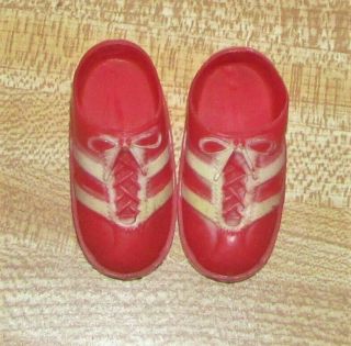 Vintage Shoes For Six Million Dollar Man Steve Austin Action Figure Red