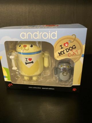 Android Mini Collectible Special Edition - I Love My Dog,  Cat By Dead Zebra