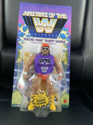 Mattel Wwe Masters Of The Universe Macho Man Randy Savage Figure Unpunched Card