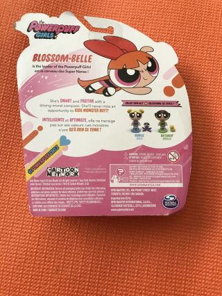 BLOSSOM BELLE THE POWERPUFF GIRLS ACTION FIGURINE DOLL MOSC SPIN MASTER 2017 HTF 2