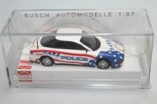 Busch Ho 1:87 Scale Us Police Ford Probe Dare Car 47408