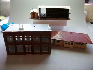 Three Ho Scale Buildings Or Kit Bashing - Factory And Lumber Yard