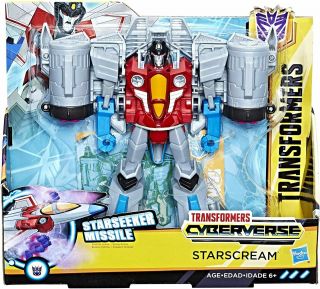 Transformers Cyberverse Decepticon Starscream Action Figure By Hasbro