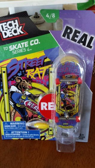 2016 Tech Deck Td Skate Co.  Series 4 [4/8] - Real Street Rat Finger Skateboard