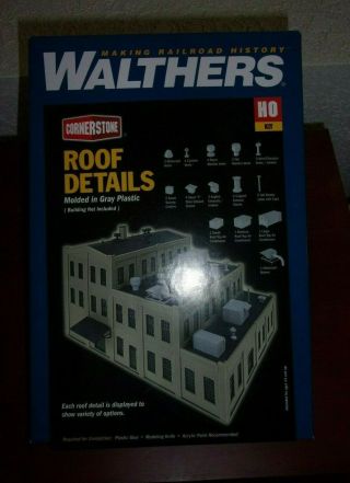 Walthers Cornerstone Ho Roof Details Kit 933 - 3733