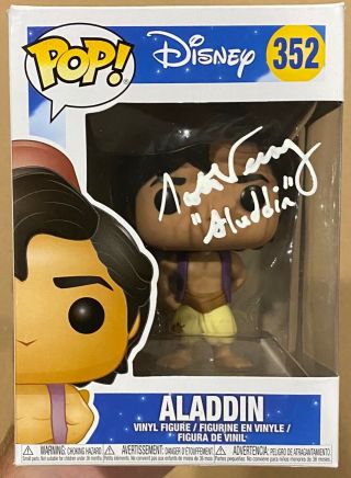 Aladdin Disney Funko Pop Autographed/signed Scott Weinger