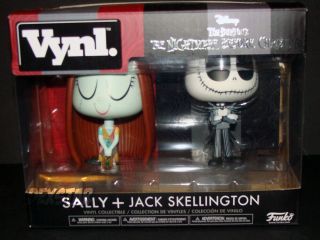 Funko Vynl Nightmare Before Christmas Jack,  Sally Figure 2 - Pack Pop Disney