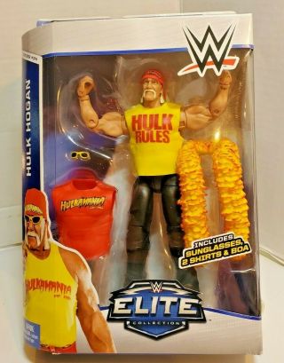 2014 Mattel Wwe Elite Series 34 Hulk Hogan In Package Wrestling Figure