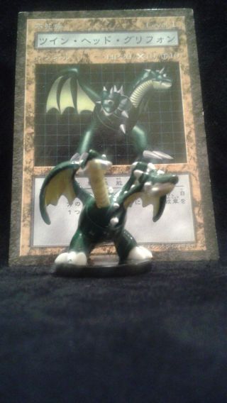 Yugioh Dungeon Dice Monsters Ddm - Japanese Twin - Headed Dragon Figure/card