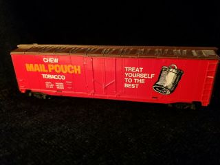 Vintage Tyco Ho Scale Box Car " Mail Pouch Tobacco " Hong Kong