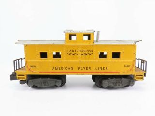 S Scale American Flyer Lines Radio Equipped Center Cupola Caboose 24631